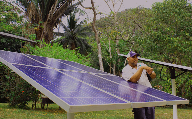 Solar Panels at Black Rock Lodge